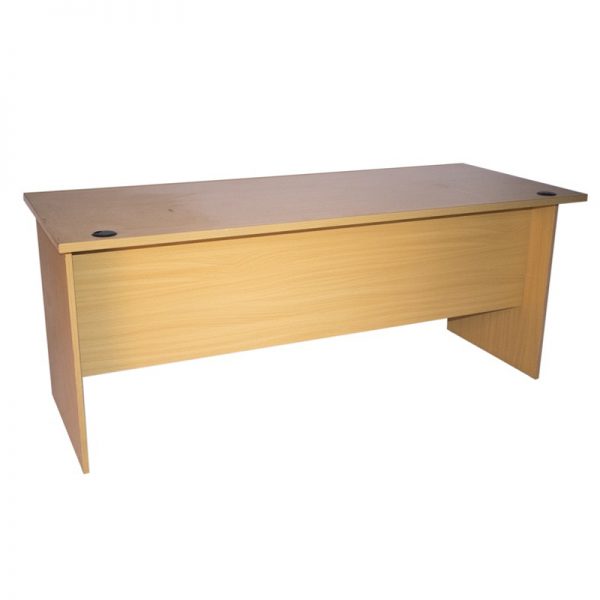 wood panel desk