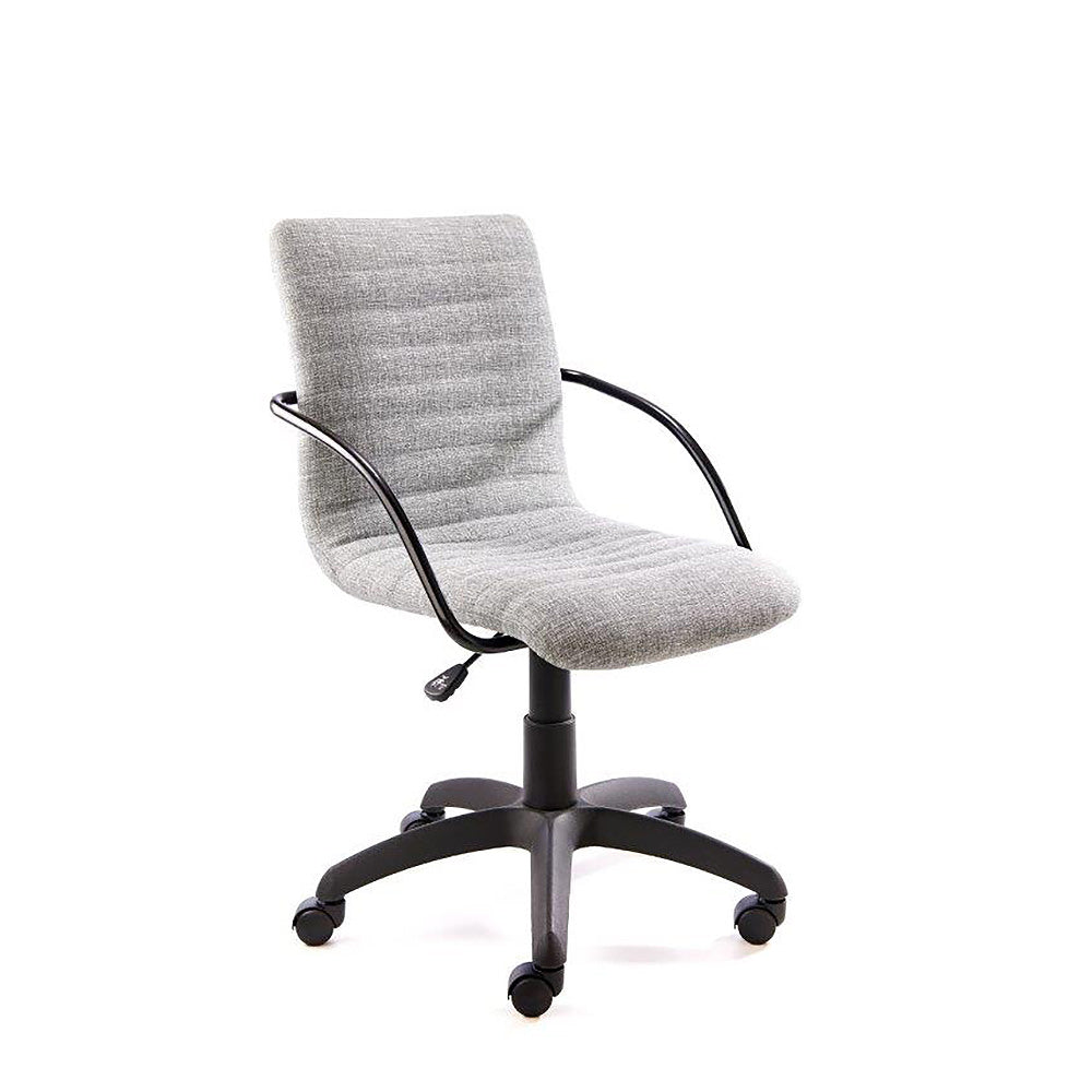 grey fabric task chair