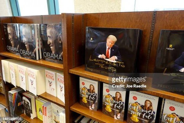 A display of 'Letters to Trump' books at Barnes & Noble, highlighting the hardcover edition.