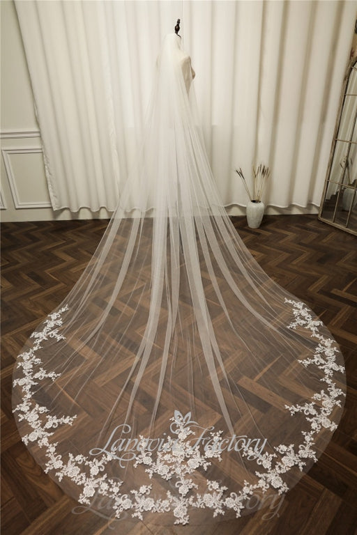 Lebellezalady Ivory Quality Super Wide Bride viel Dress Tulle Fabrics 2 Way  Little Stretch mesh for Wedding Venues Decoration 118 *180
