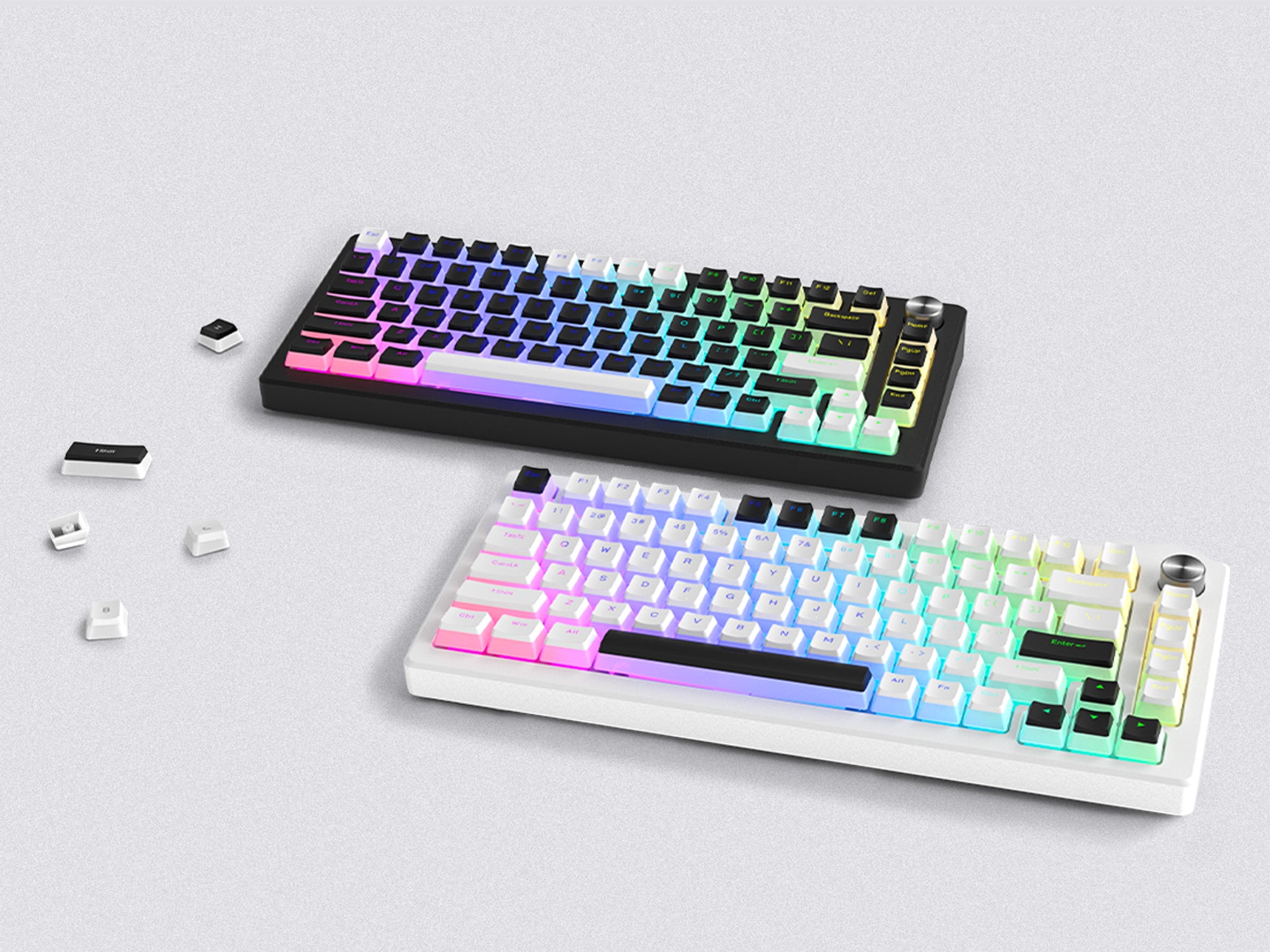  XVX Pudding Keycaps - PBT Keycaps 165 Keys Set Custom