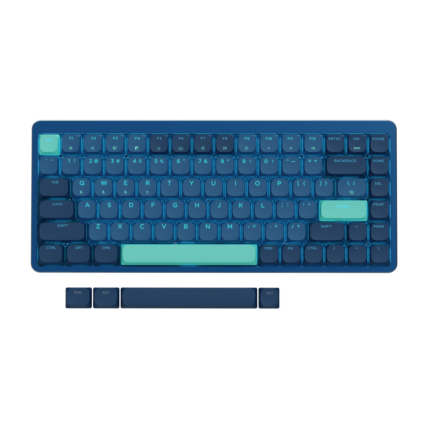 XVX L75 Wireless Low Profile Mechanical Keyboard Blue