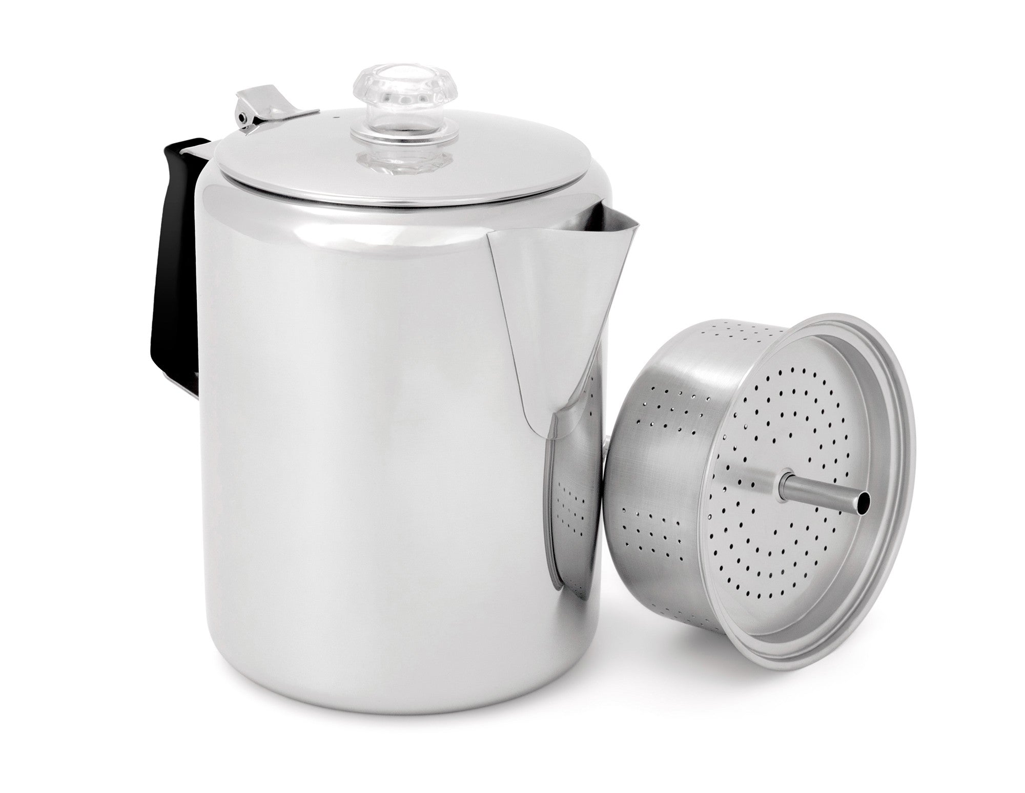 GSI Outdoors Glacier Stainless 3 Coffee Percolator Silicone Handle