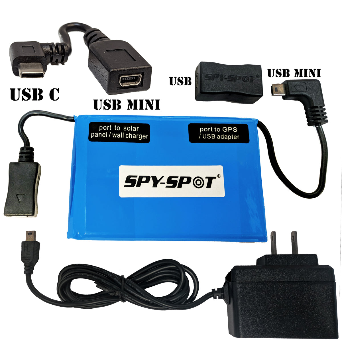 SpySpot Hard Wire Car Kit Power Supply USB-C for Micro Tracker Portable GPS  Tracker - Works with GL320MG - Easy Installation - No Recharge Needed 