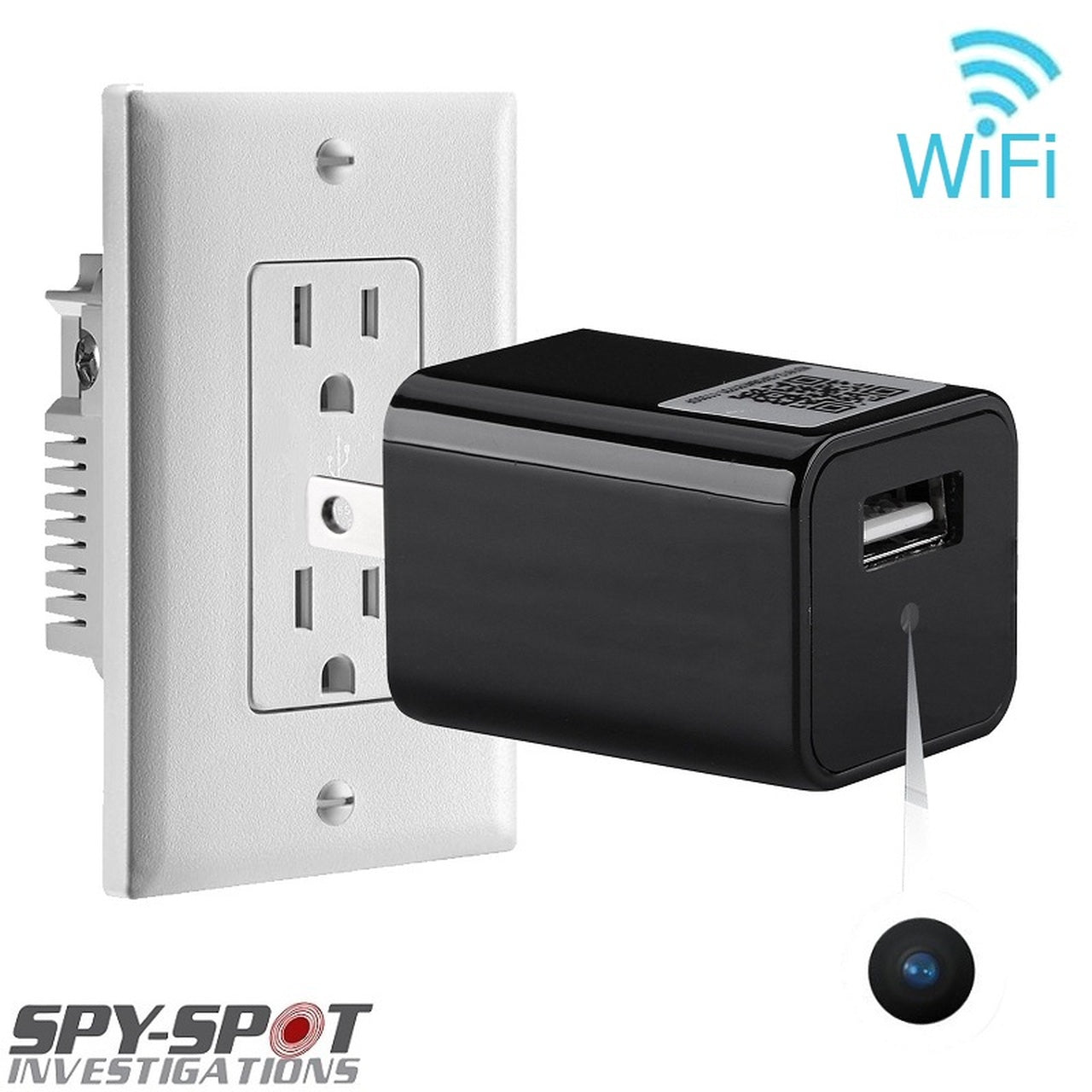 USB Spy Camera - Hidden Wall Charger Camera Shop Spy-Spot.com