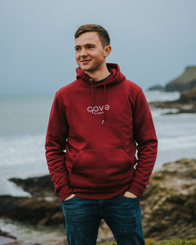 Founder Tom Sproull on a Cornish headland