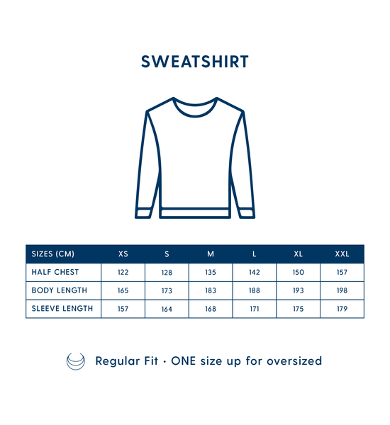 Sweatshirt Size Guide