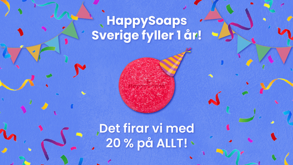 HappySoaps Sverige fyller 1 år!