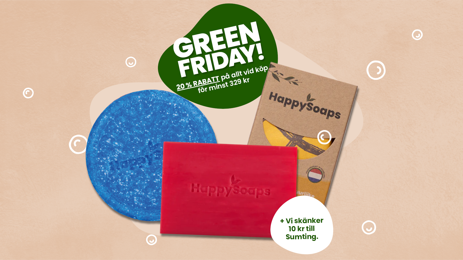 Green Friday med 20 % rabatt hos HappySoaps