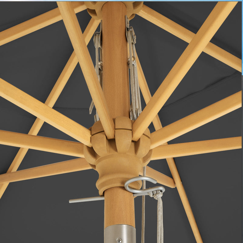 Gelijk ventilatie terugvallen Parasol - 300 cm - Achthoekig - Tuinparasol - Zonwering - Parasolstok – MINA