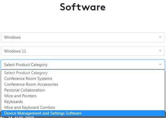 Step 6 how to update Logitech's firmware