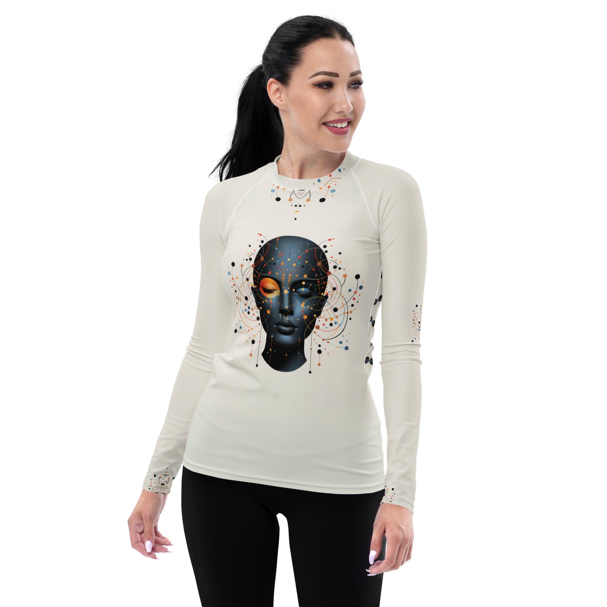 Empowerment in Abstraction: Women's Art Rash Guard