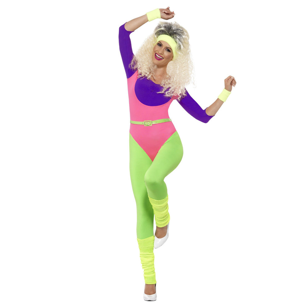 80s Neon Work Out Costume – Fancy Dress and Party