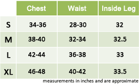 Male Fancy Dress Size Guide