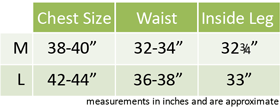 Male Fancy Dress Size Guide