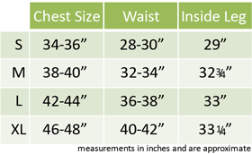 Male Fancy Dress Size Guide