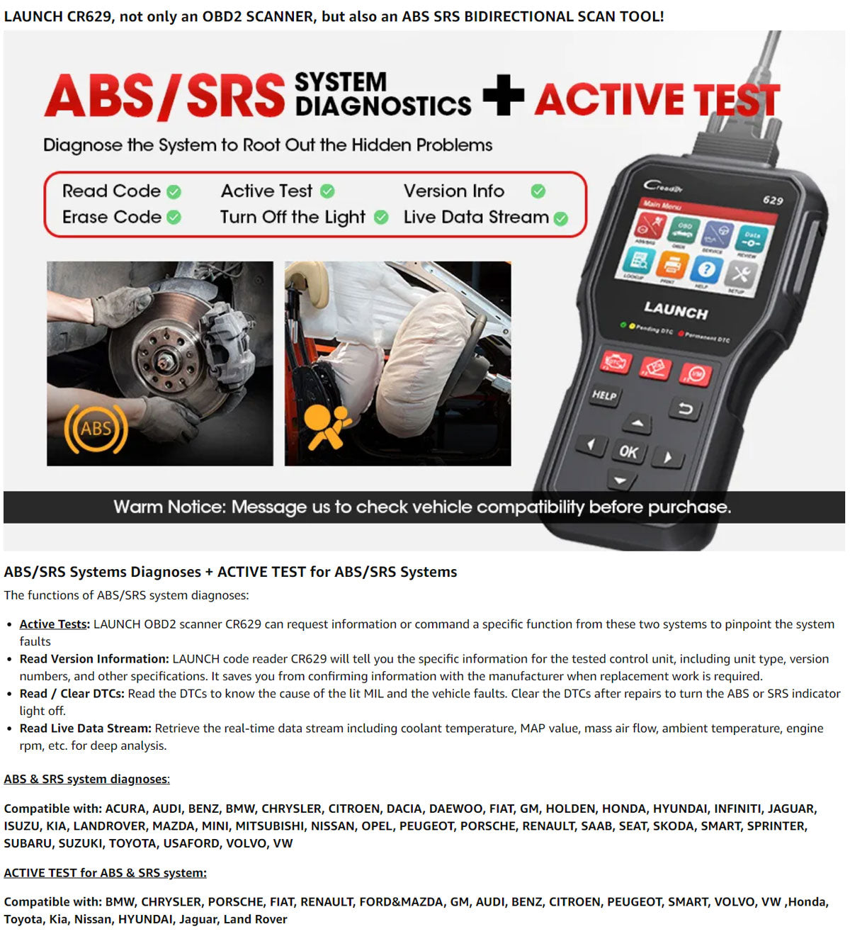 launch cr629 obd2 scanner