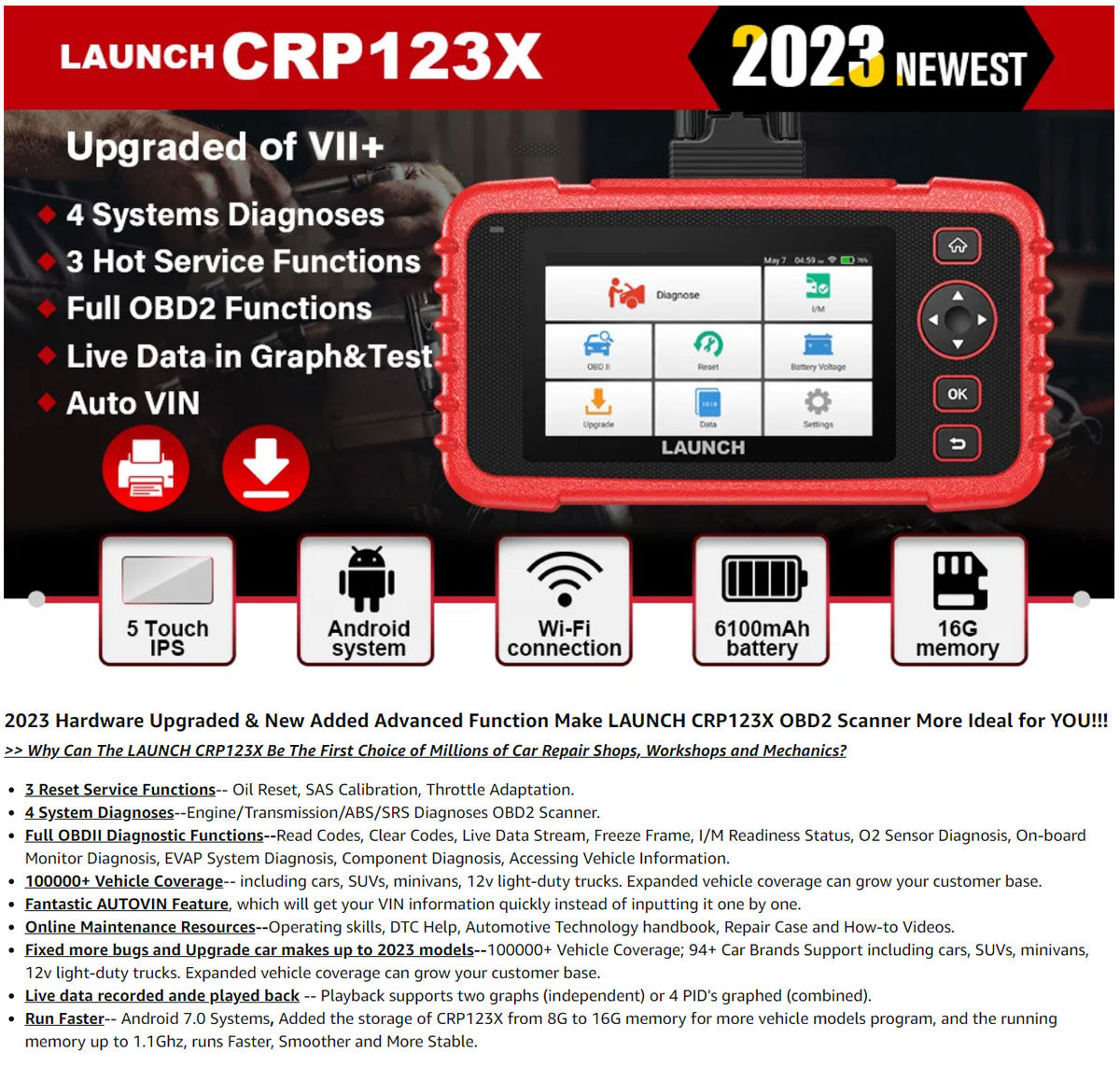 launch crp123x