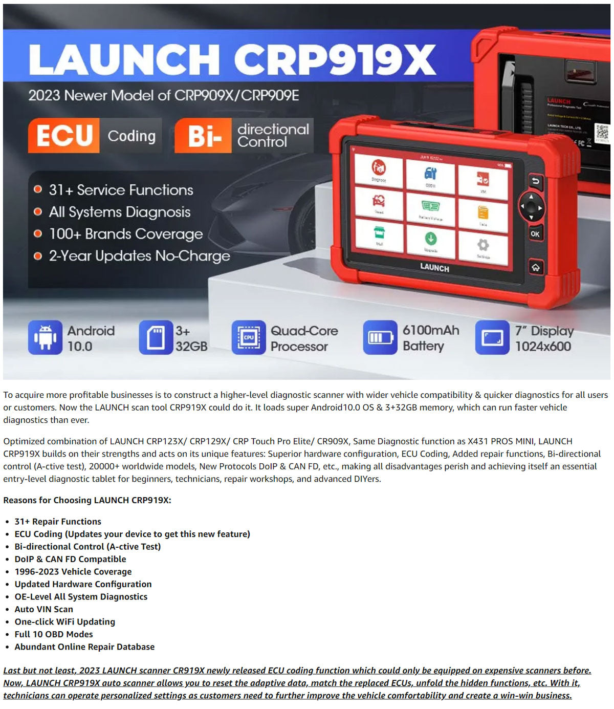 launch crp919x