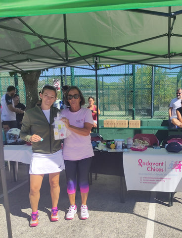 Ganadora III circuito Padel Vall d'Hebrón - GGcare cosmetics para la investigación cancer mama