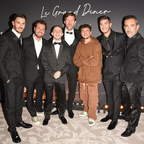 Le Tapis Rouge Paris - Julien Sarfati & Baptiste Giabiconi alongside Michou, Jules Durand, Dominique Busso and Inoxtag, 