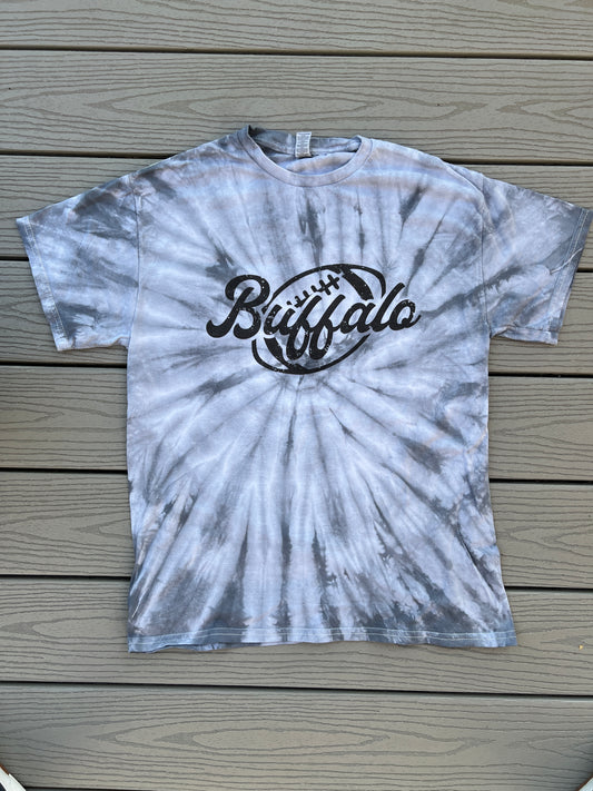 BFLO Football inverse helmet tie-dye t-shirt – My Buffalo Shirt