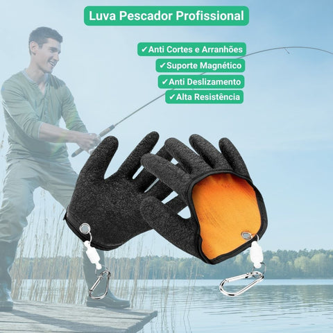 luva pescador antideslizante