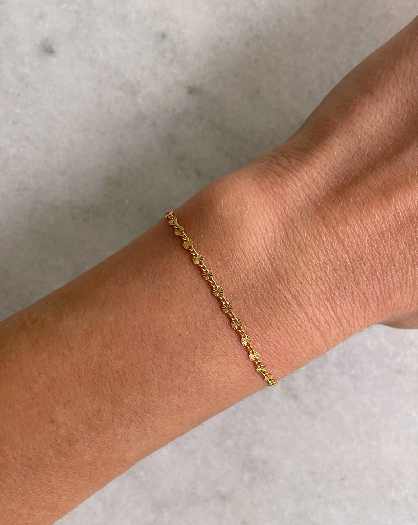 Beaded String Bracelet — SUNSET