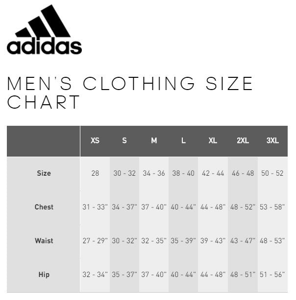 adidas zne size chart