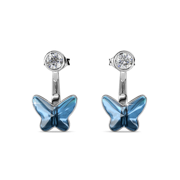 Destiny Butterfly Skye Earrings with Swarovski Crystals – Crystal Rock ...