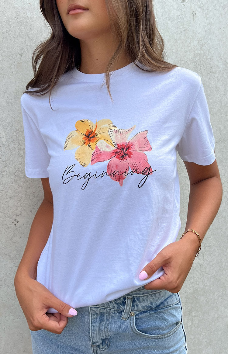 Aloha White Floral Printed Shirt