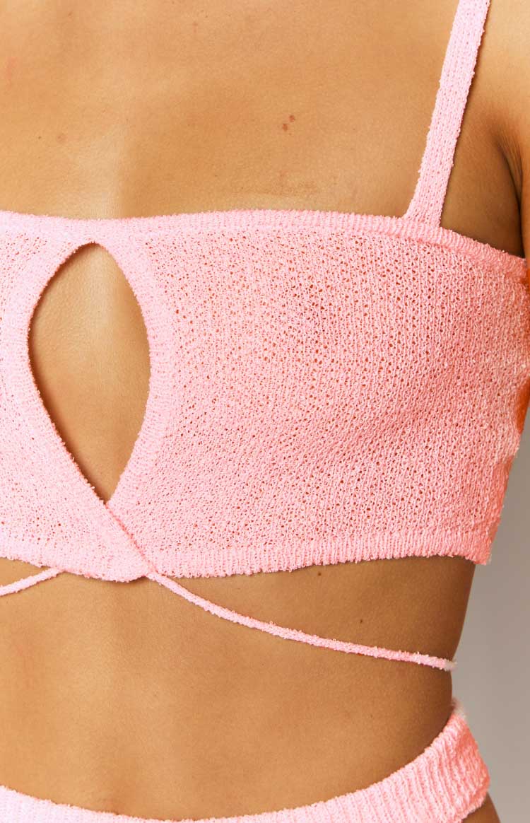 Annabella Pink Crop Top