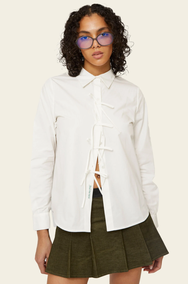 Genevieve Shirt in Bright White