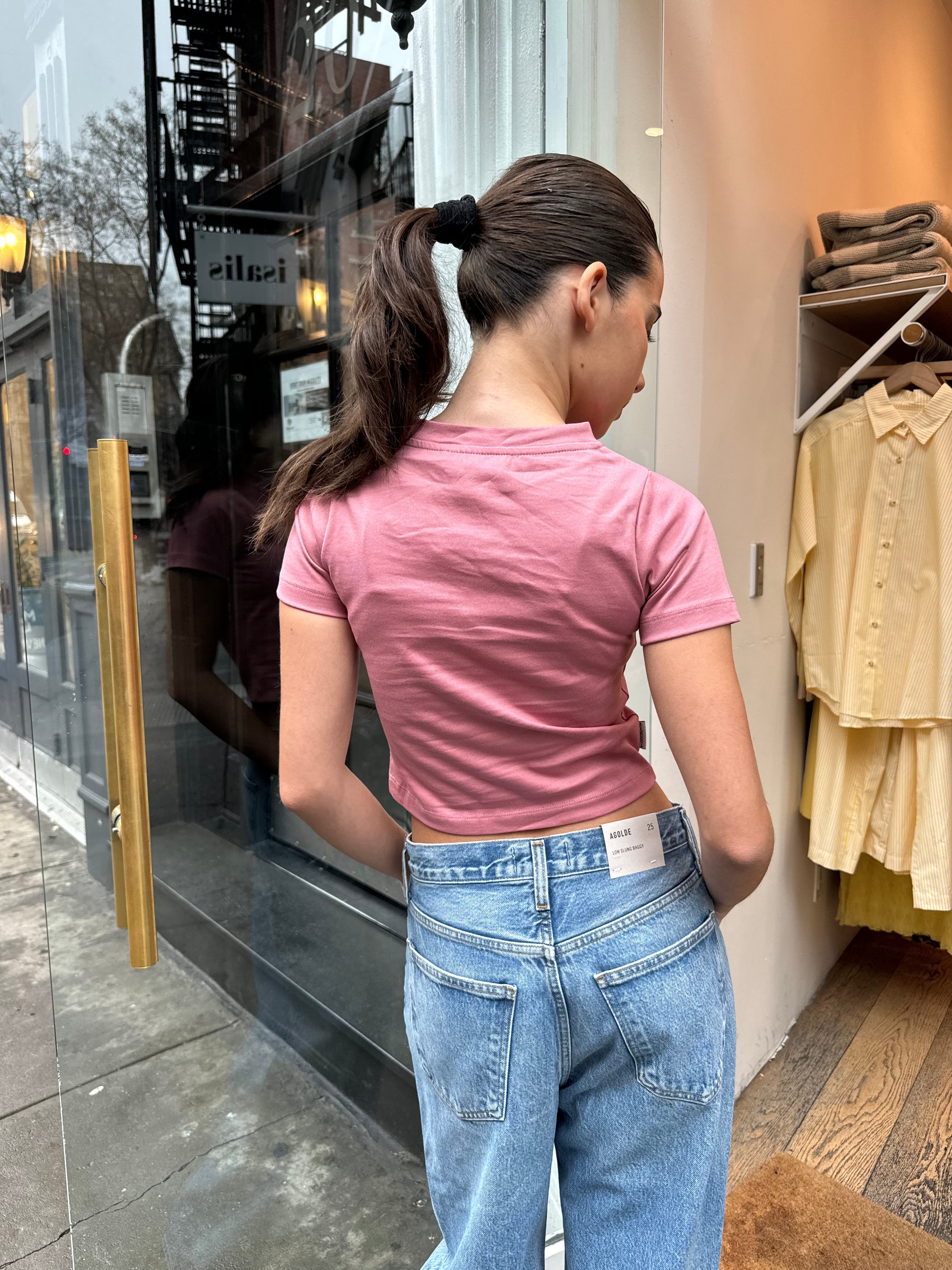 Angel Mini T-shirt in Dusty Pink