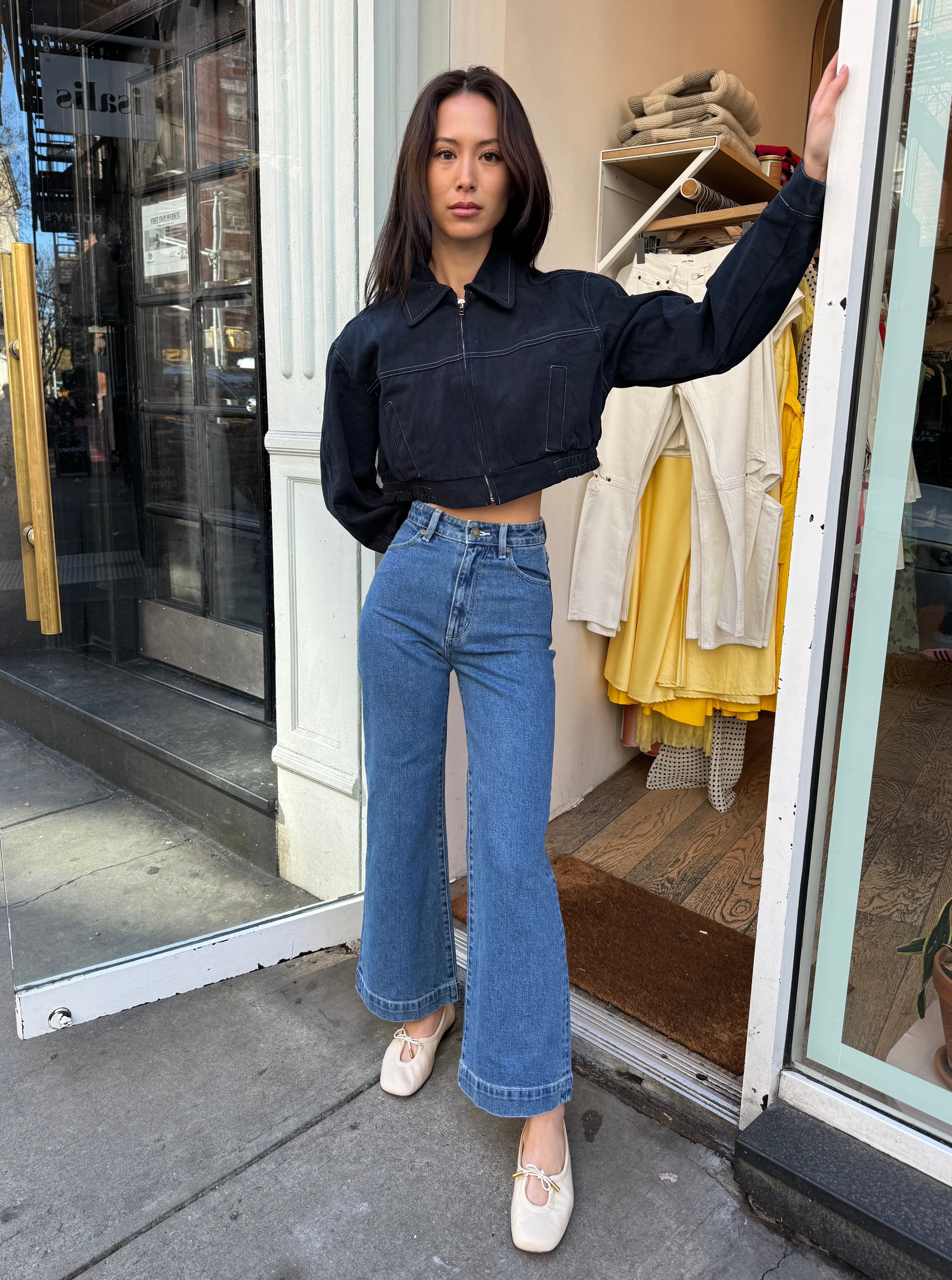 Sailor Scoop Breaker Pant in Mid Vintage Blue