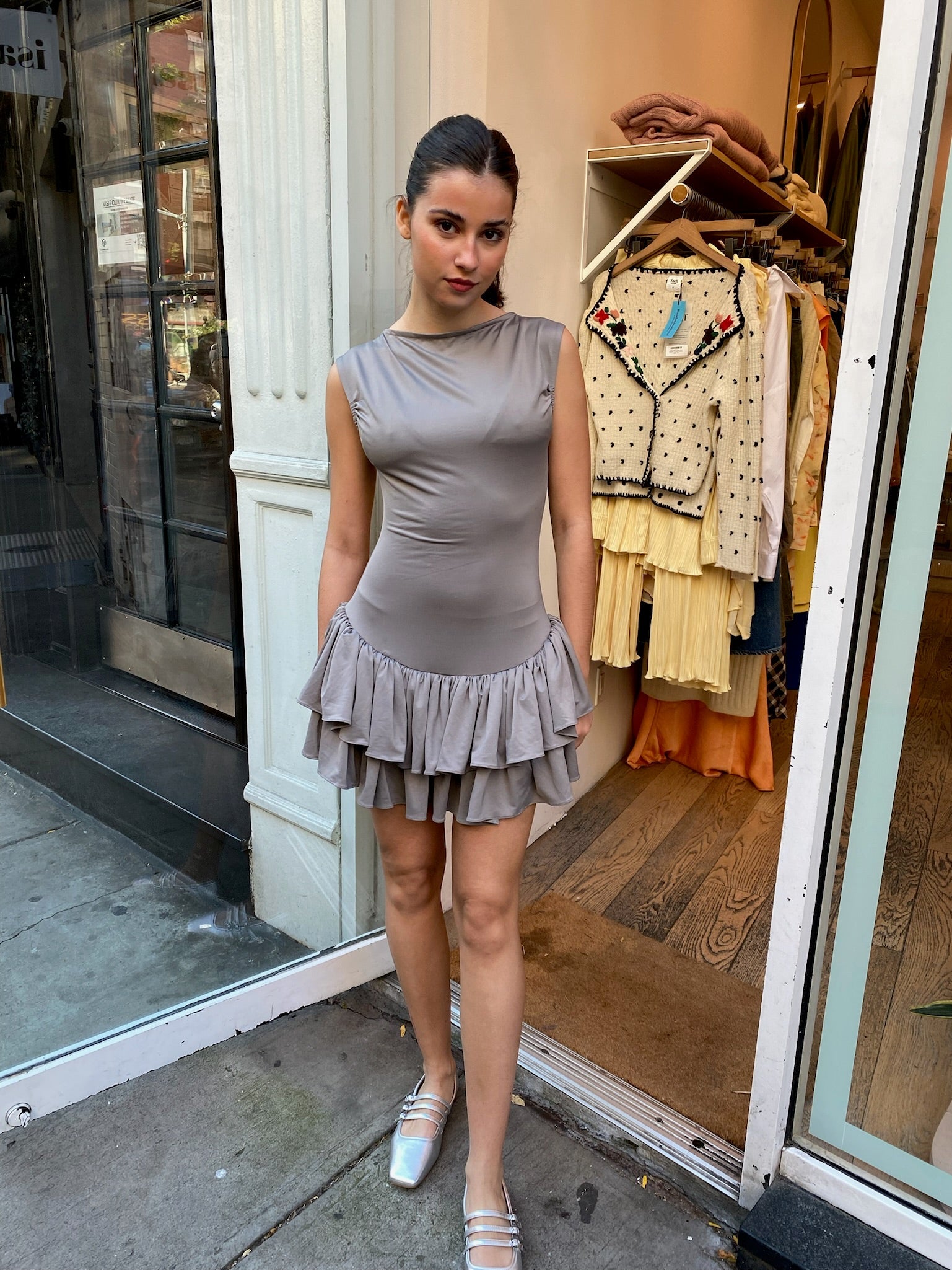 Ballerina Dress in Silver