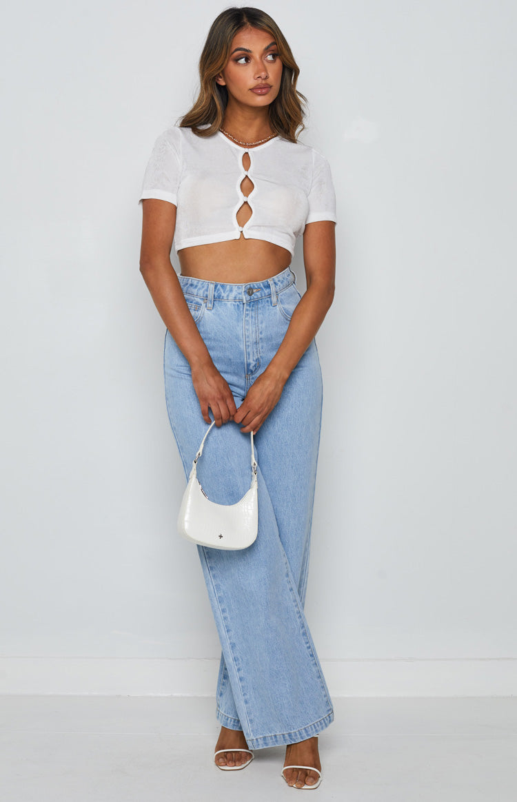 Moscow Crop Top White