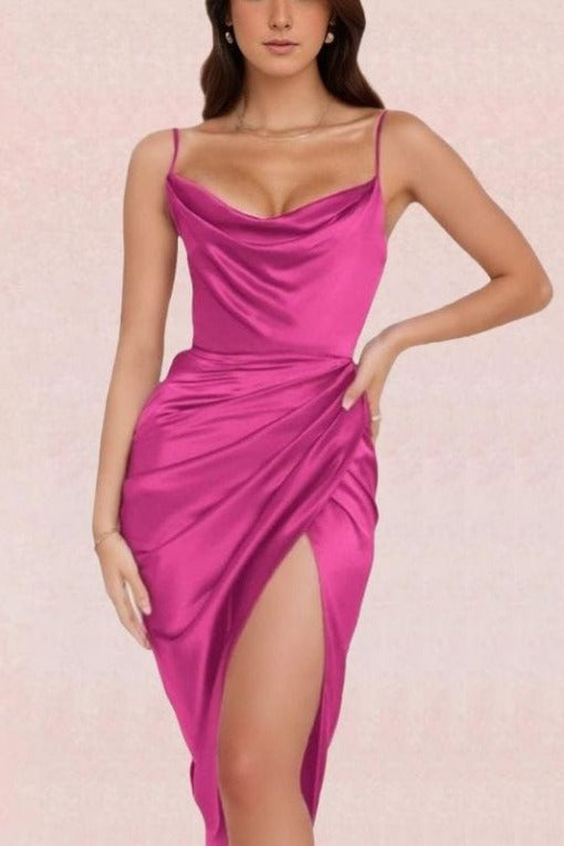 Angela Bodycon Dress - Hot Pink