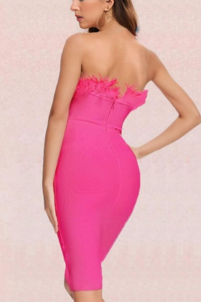 Erin Bodycon Dress – Hot Pink