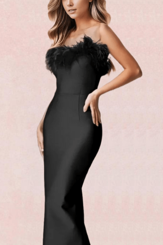 Erin Bodycon Maxi Dress - Classic Black