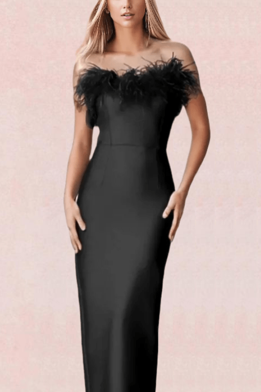 Erin Bodycon Maxi Dress – Classic Black