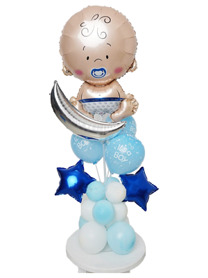 1pc Base Baby Shower Balloon Standing Blue Baby Girl - Temu Italy
