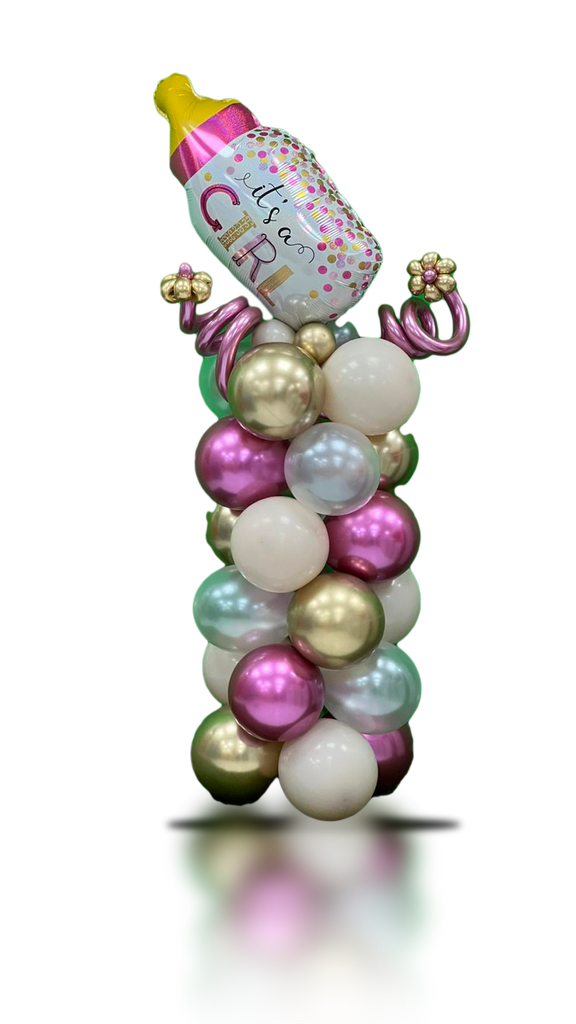 Welcome To The World - Baby Girl Arrangement – Balloons Co