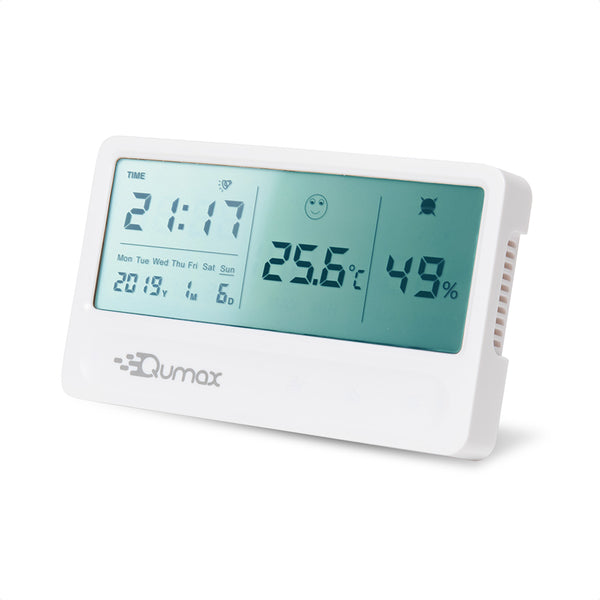 Schotel verkoudheid Shinkan Qumax Digitale Hygrometer - Thermometer voor binnen - Wit