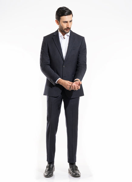 Plain-Charcoal Grey, Wool Rich Classic Suit – Lawrencepur