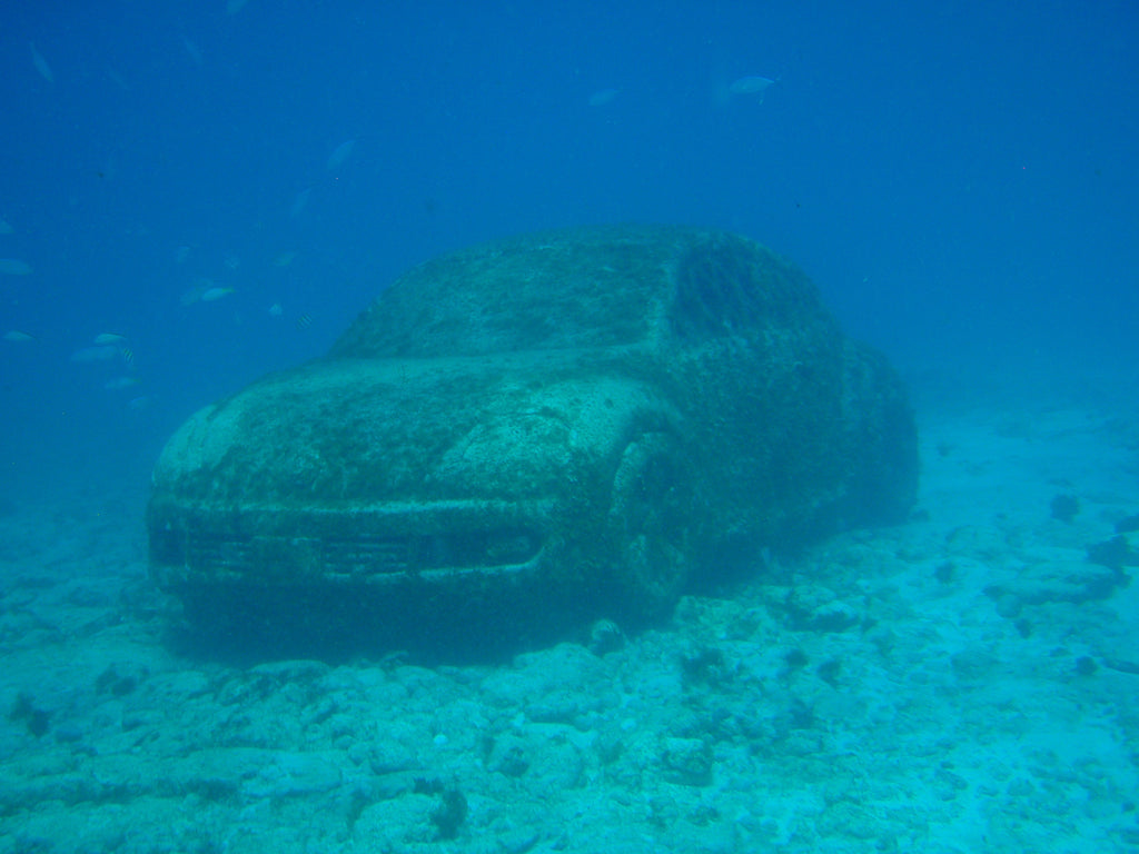Volkswagen in Cancun Underwater Museum by Untwine Me