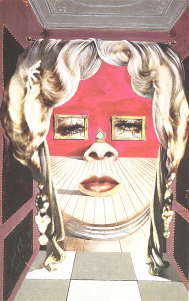 The Face of Mae West by Salvador Dali via Untwine Me