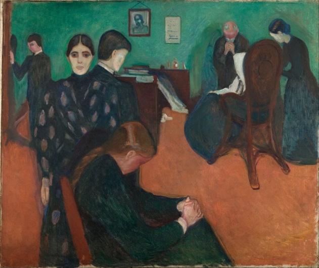 Death in the Sickroom by Edvard Munch via Untwine Me
