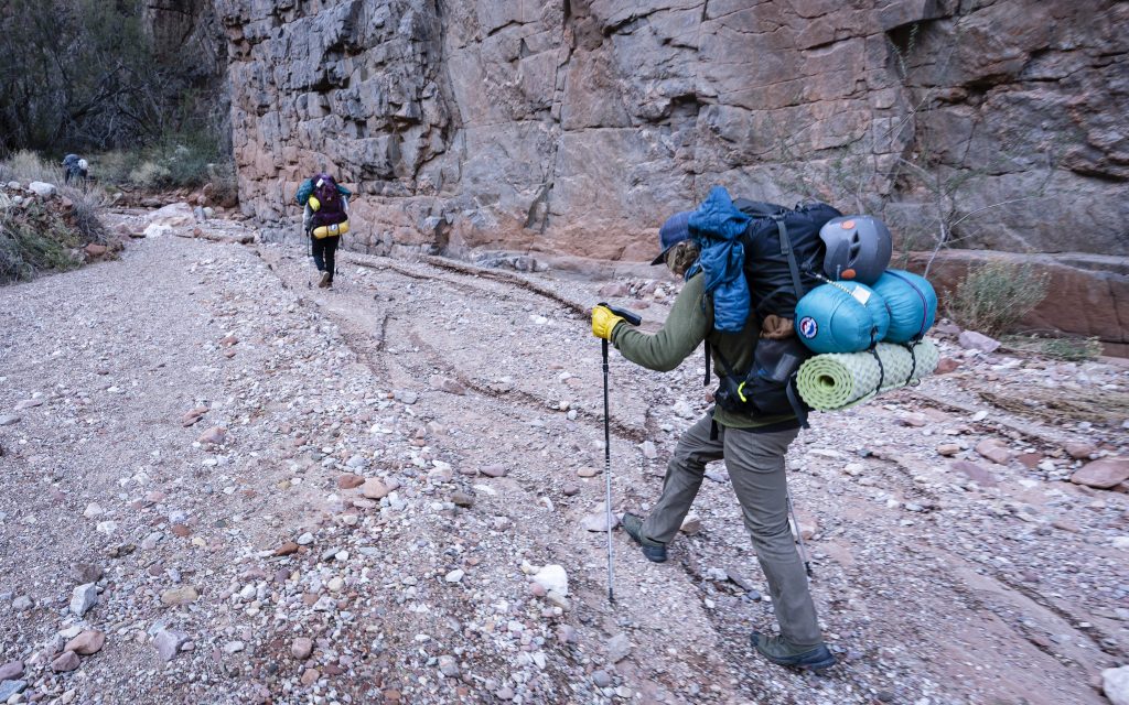 Wandering the Grand Canyon for the campsite