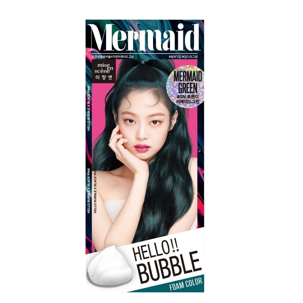 MISE EN SCÈNE - Hello Bubble x Blackpink Foam Color Hair Dye - Korea  Cosmetics BN